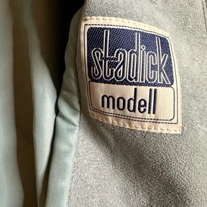 Vintage Blue Suede Jacket by Stadick Model